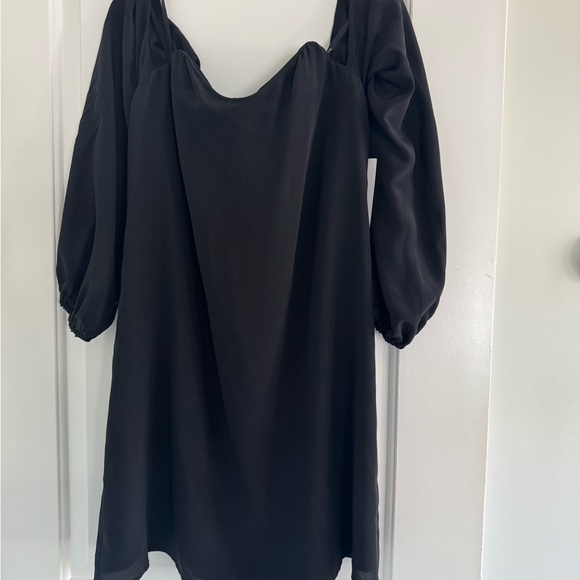 NWT Bailey 44 Women Dress MEDIUM Silk Black Devotion Mini Formal Wedding Classic - Picture 8 of 8